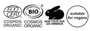 Produto bio, não testados em animais e vegans 
