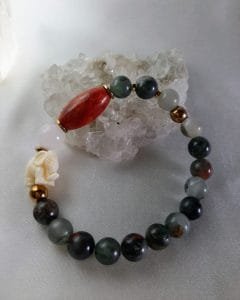 Pulseira de Jaspe Sanguínea