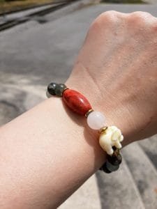 Pulseira de Jaspe Sanguínea