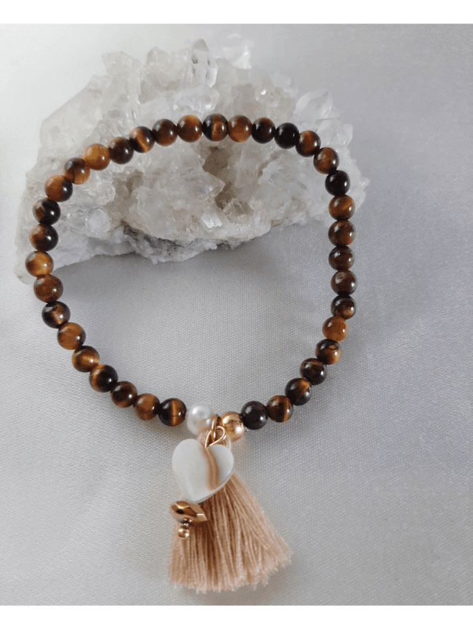 Pulseira de Olho de Tigre Cristal