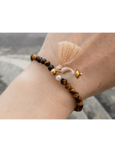 Pulseira de Olho de Tigre Cristal