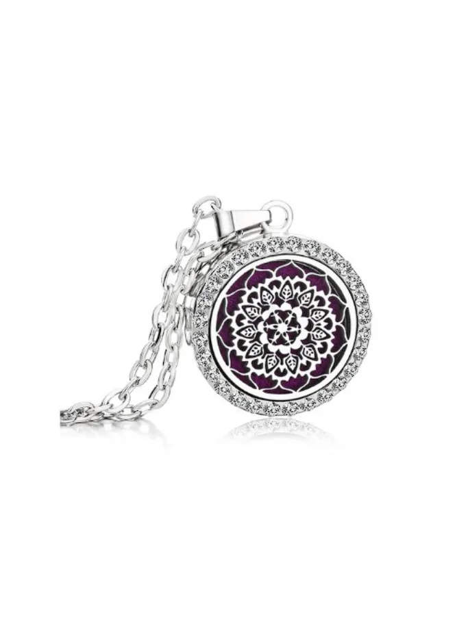 Colar difusor Mandala com Brilhantes